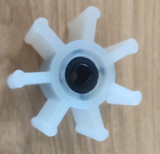 White impeller with low-temperature resistance